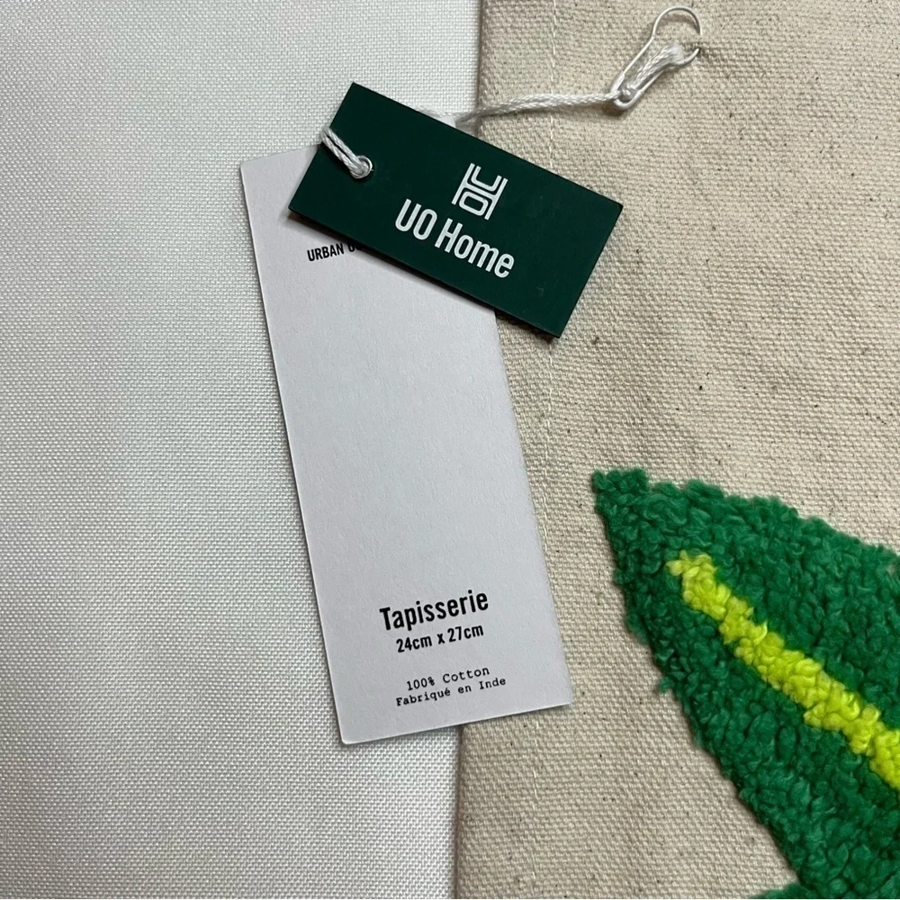 Urban Outfitters Mini Tufted Flag Textured Mary Jane 100% Cotton Tapestry NWT